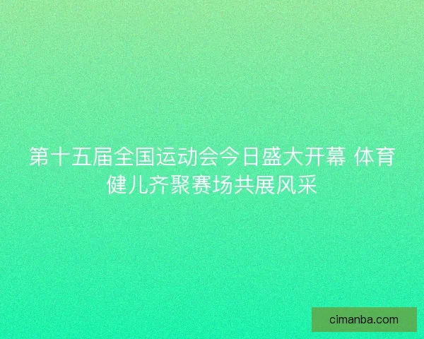 第十五届全国运动会今日盛大开幕 体育健儿齐聚赛场共展风采